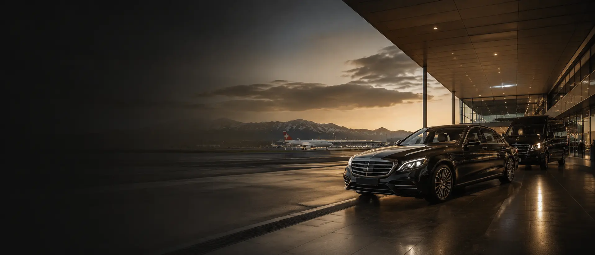 Swiss Transfer Service private chauffeur vehicle for a student transfer to St. Gallen